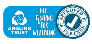 Badge reading - Angling Trust Get Fishing for Wellbeing - Approved Partner