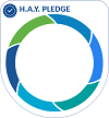 HAY Pledge badge
